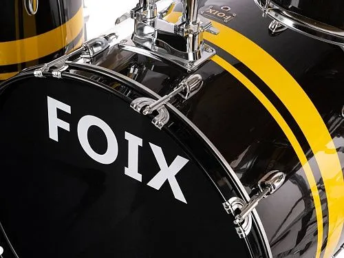 Foix LH-21H25 Барабанная установка, черная/желтая.